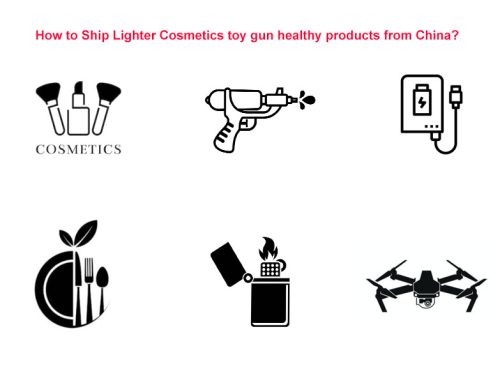 Knife batteries cosmetics perfume shipping from China to EU USA